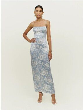 leo lin pink floral dress Cleo Appliqué Sleeveless Midi Dress main image 1
